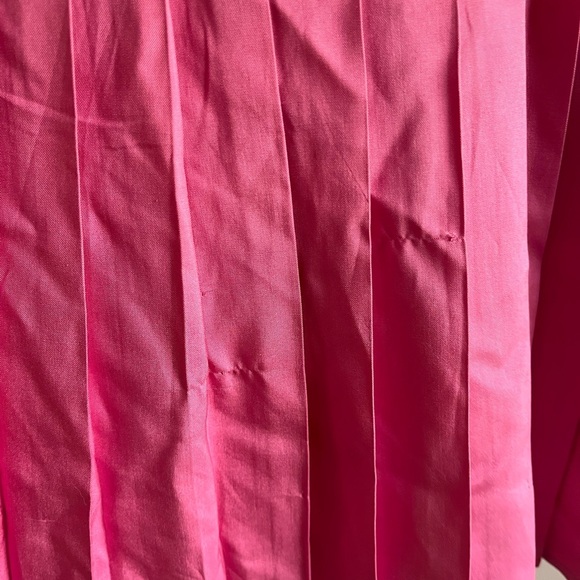 Vintage Maggy London Jeannene Booher Dress sz 2 Petite Pink Drop Waist 100% Silk - Picture 4 of 7